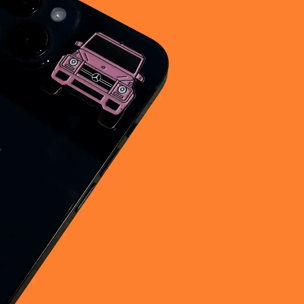 Pink G-Class Metal Sticker