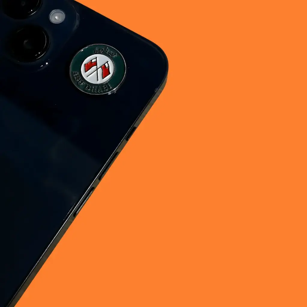 Abu Dhabi metal sticker