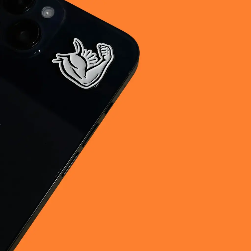 Metal weight sticker