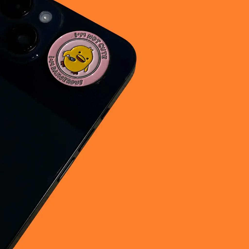 Metal sticker I am not Cute I'm Dangerous