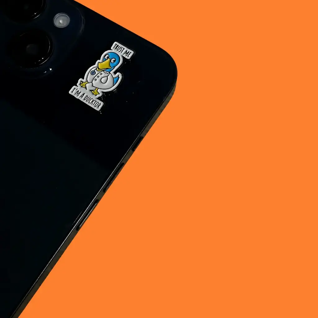 Doctor metal sticker