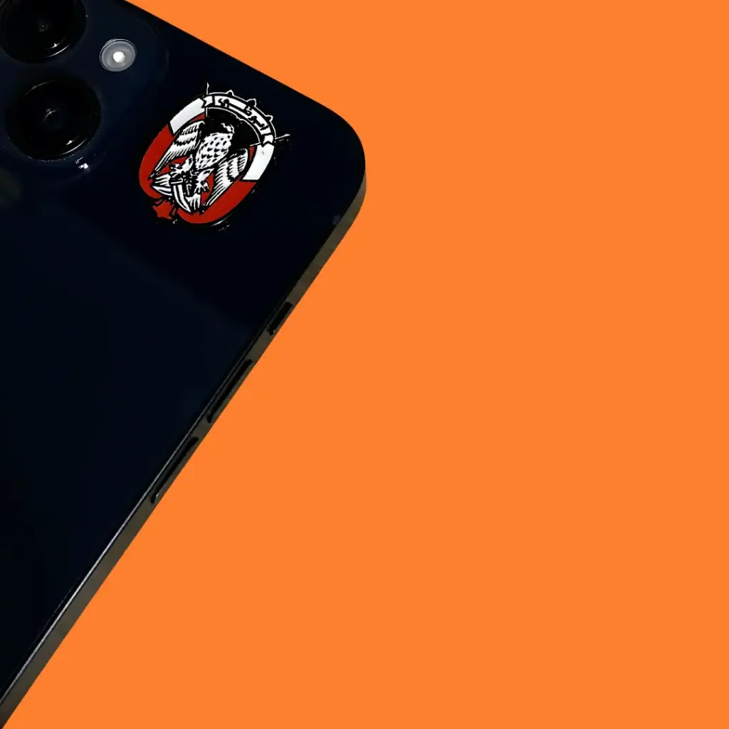 Abu Dhabi metal sticker