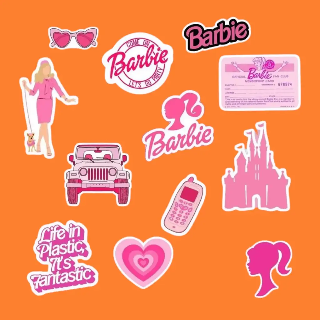 Barbie Sticker Collection - Femininity, Elegance, and a Touch of Fantasy