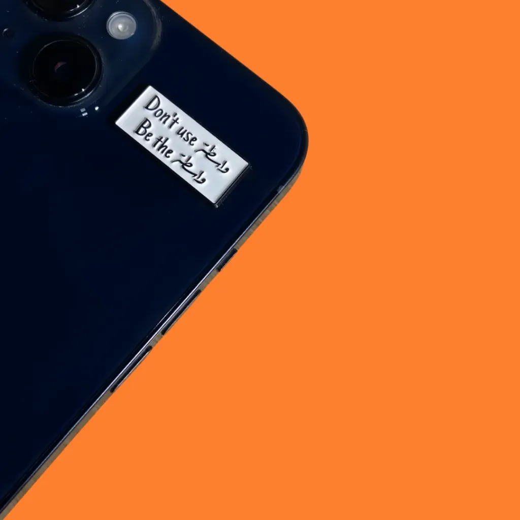 Metal sticker Don't use intermediaries Be the intermediary