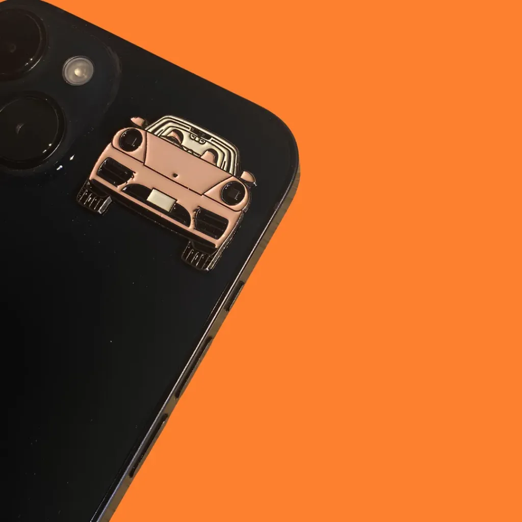 ستيكر معدن بورش وردي