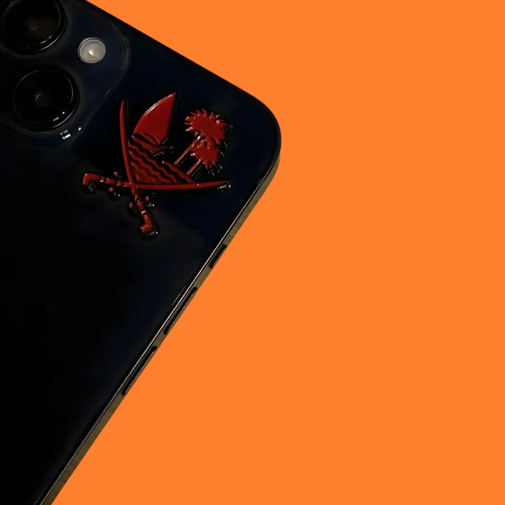 ستيكر معدني شعار قطر