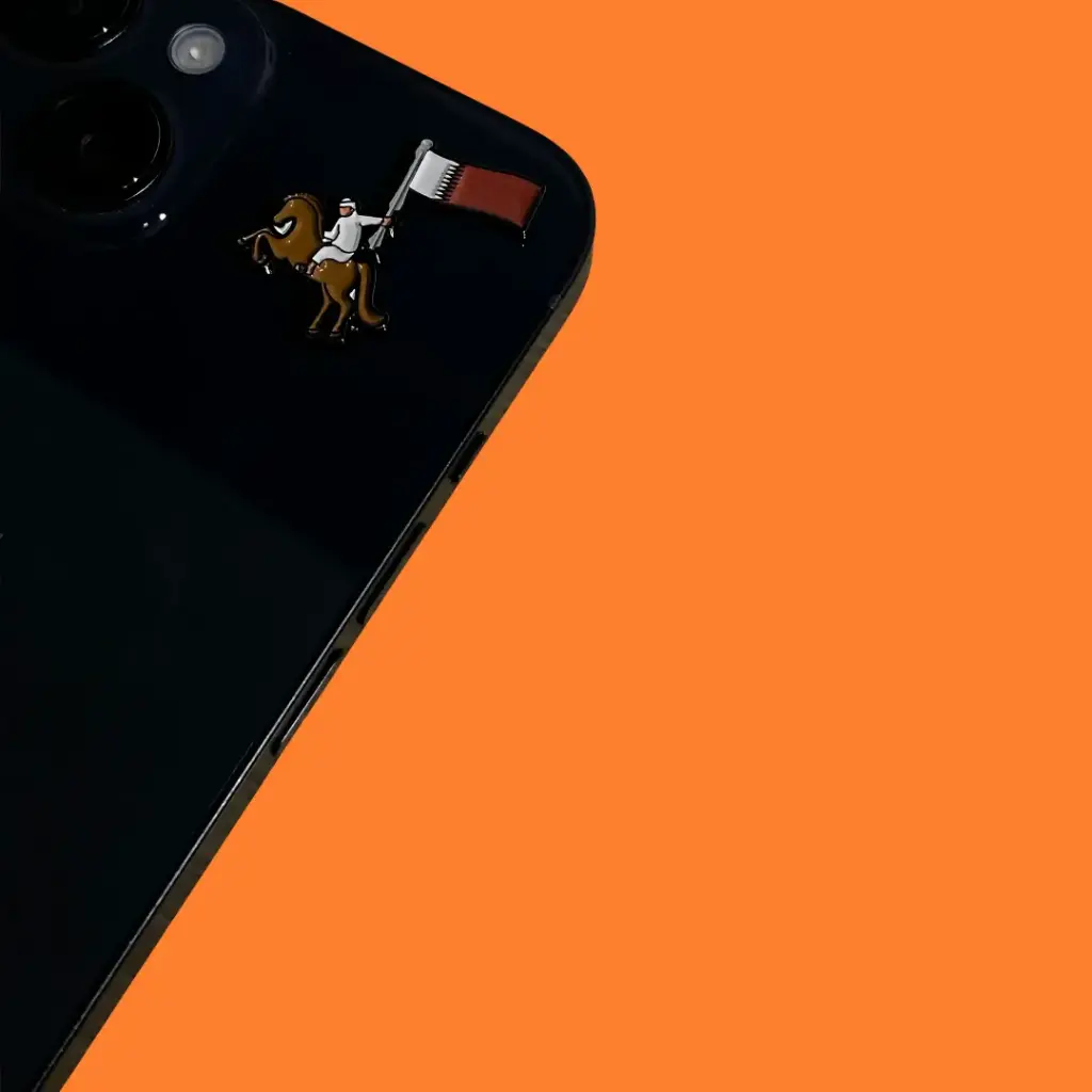 Qatar Horse Metal Sticker
