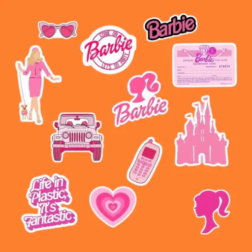 Barbie Sticker Collection - Femininity, Elegance, and a Touch of Fantasy