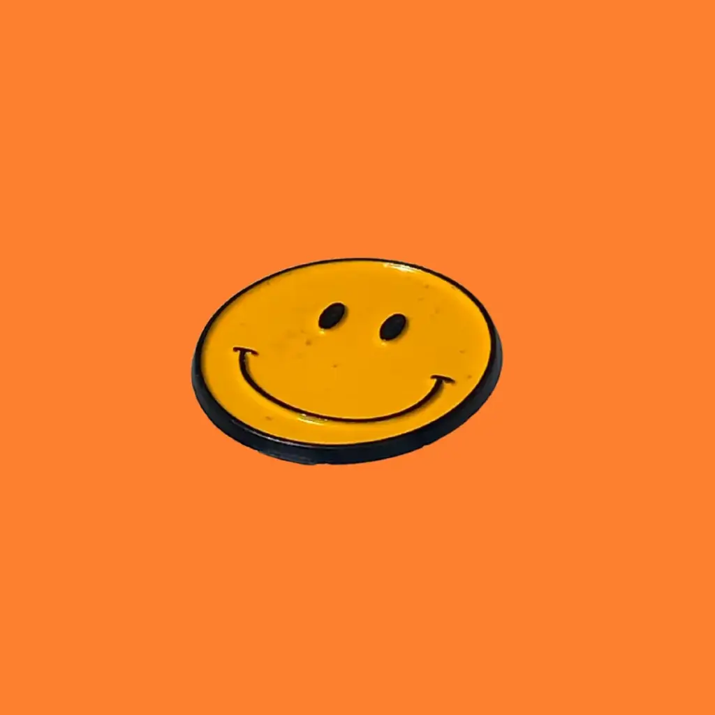 Happy Face Metallic Sticker