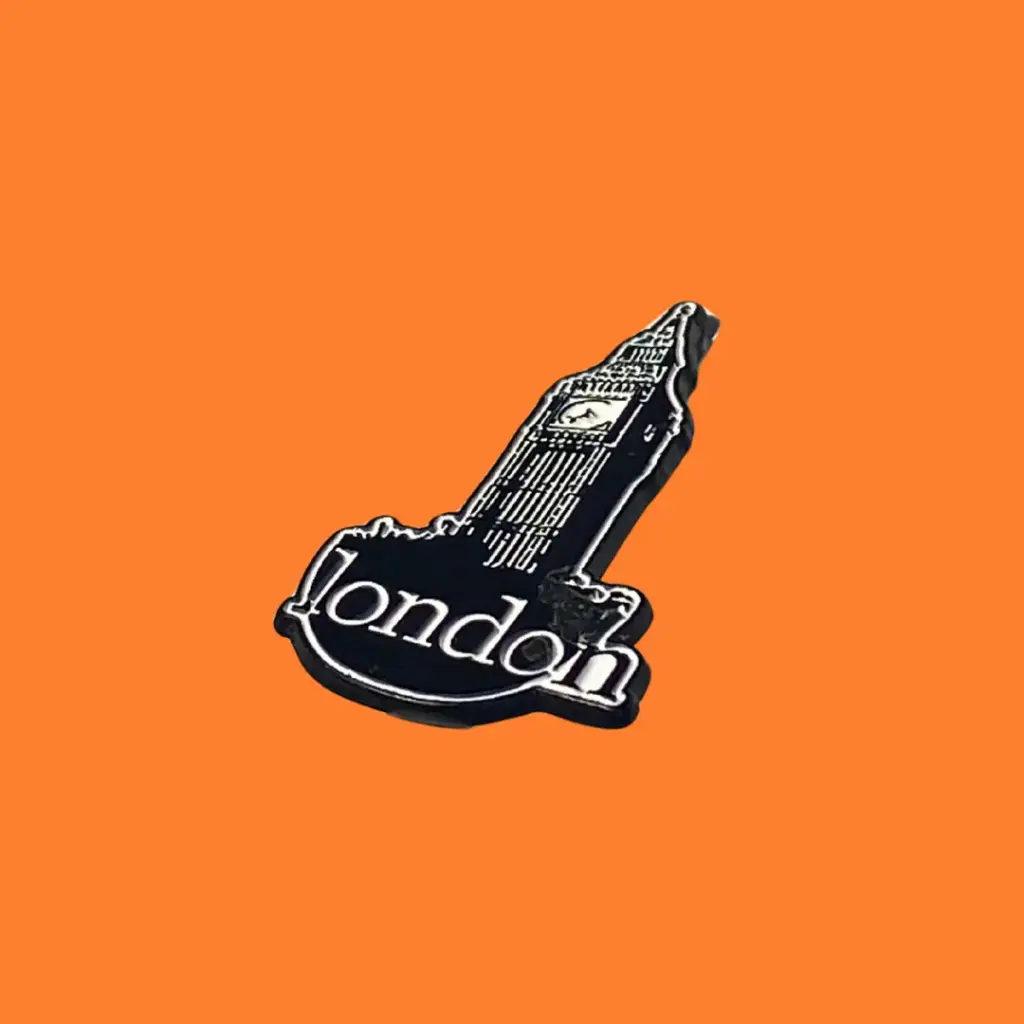 London metal sticker
