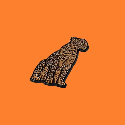 Metal tiger sticker