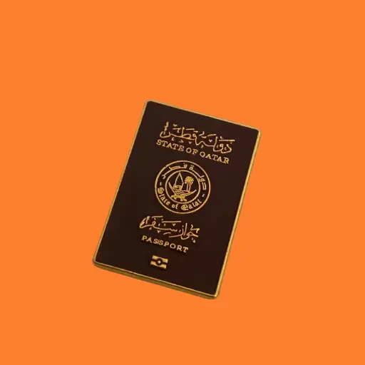  جواز سفر قطر ستيكر حديد